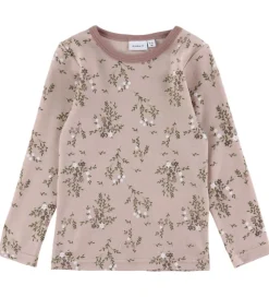 Name It Bluse - Uld - NmfWillow - Shadow Gray/Long flowers