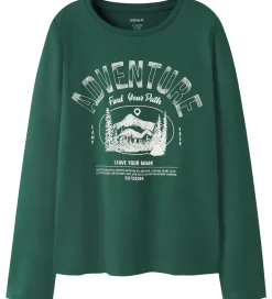 Name It Bluser - NkmVux - 2-Pak - Grey Melange/Bistro Green Adve