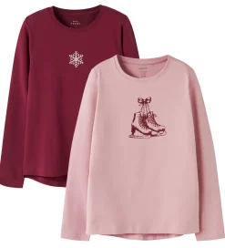 Name It Bluser - 2-Pak - NkfVix - Keepsake Lilac/Burgundy Snowfl