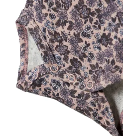 Name It Body l/æ - NbfOalia - Burnished Lilac m. Blomster