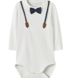 Name It Body l/æ - NbmRufus - Bright White m. Print