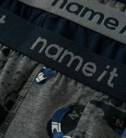 Name it Boxershorts - 3-pak - NkmBoxer - Mørkegråmeleret