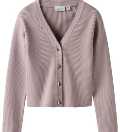Name It Cardigan - Strik - Rib - NkfLarenlise - Burnished Lilac