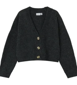 Name It Cardigan - Strik - Noos - NkfHolly - Dark Grey Melange
