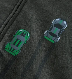 Name It Cardigan m. Hætte - NmmVoltinus - Dark Grey Melange/Cars