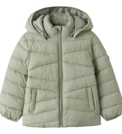 Name It Dynejakke - NmfMarble - Seagrass