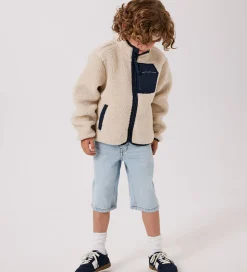 Name It Fleecejakke - NknMattia - Moonbeam/Dark Sapphire