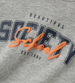 Name It Hættetrøje - NkmLucas - Grå Meleret