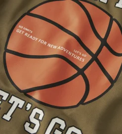 Name It Hættetrøje - NmmKelvin - Dull Gold m. Print