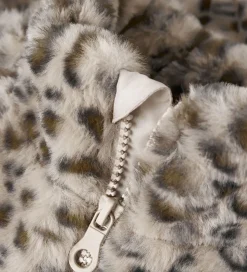 Name It Jakke - Imiteret Pels - NmfMila - Oxford Tan/Leo