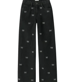 Name It Jeans - NkfRose - Dark Grey Denim m. Sløjfer