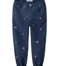 Name It Jeans - NmfRose - Dark Blue Denim/Flower Emb