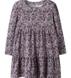 Name It Kjole - NmfOalia - Burnished Lilac m. Blomster