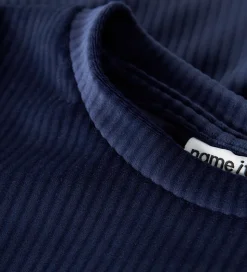 Name It Kjole - NmfVeloa - Velour - Navy Blazer