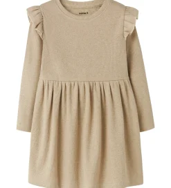 Name It Kjole - Rib - NmfSiclo - Glitter - Cement