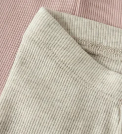 Name It Leggings - 2-pak - NbnKab - Peyote Melange/Sepia Rose