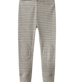 Name It Leggings - Uld/Modal - Rib - NmmWomi - Satellite/Stripes