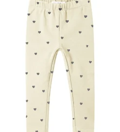 Name It Leggings m. Fleece - Noos - NmfTavina - Summer Sand m. H