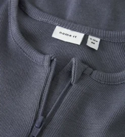 Name It Natdragt - Uld/Silke - Rib - NbmWossa - Folkstone Gray