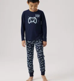 Name It Nattøj - 2-Delt - NkmNightset Game - Dark Sapphire m. Pr