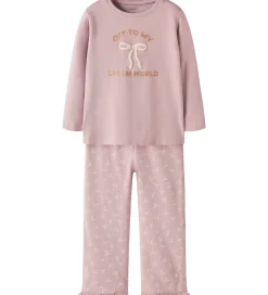 Name It Nattøj - 2-delt - NmfRagna - Keepsake Lilac m. Print