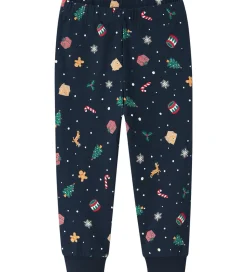 Name It Nattøj - 2-Delt - NmnVismas - Navy Blazer/Xmas AOP Navy