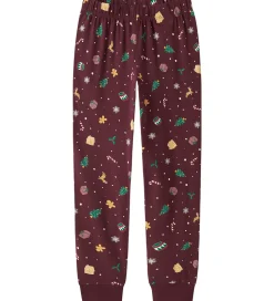 Name It Nattøj - NknVismas - Burgundy/Xmas AOP