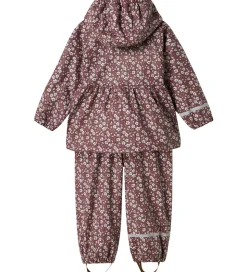 Name It Regntøj m. Seler - NmfDry10 - Fig m. Blomster