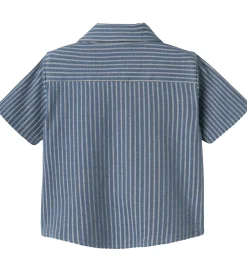 Name It Skjorte k/æ - NbmHelmar - Blue Mirage