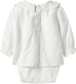 Name It Skjortebody - NbFRixi - Bright White/Lurex