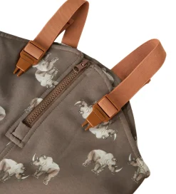 Name It Softshellbukser m. Fleece/Seler - NmmAlfa08 - Morel/RHIN