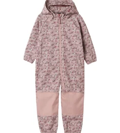 Name It Softshelldragt m. Fleece - Noos - NmfAlfa - Woodrose/Blo