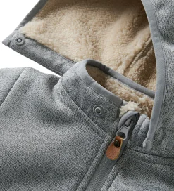 Name It Softshelljakke m. Fleece - NbnMada08 - Grey Melange m. Ø