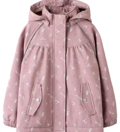 Name It Softshelljakke m. Fleece - NmfAlfa08 - Woodrose/Bird