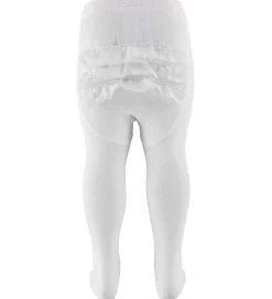 Name It Strømpebukser - NbfOpagna - Bright White m. Blonder