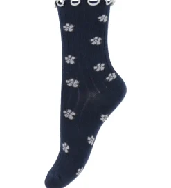 Name It Strømper - 3-pak - NmfOalia - Navy Blazer/Burnished Lila