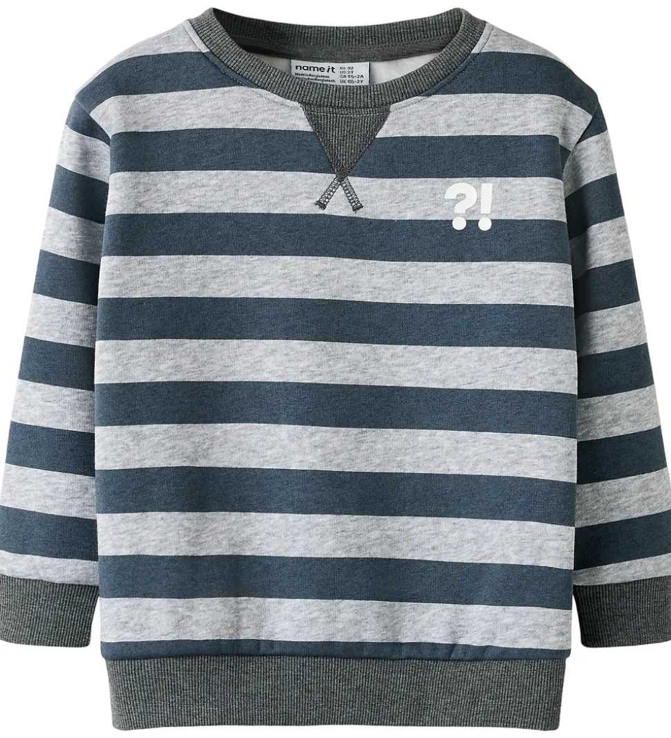 Name It Sweatshirt - NmmOvillo - Light Grey Melange