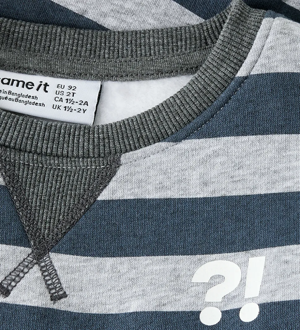 Name It Sweatshirt - NmmOvillo - Light Grey Melange