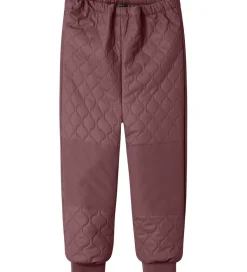 Name It Termotøj m. Fleece - PU - NmfMud - Rose Brown