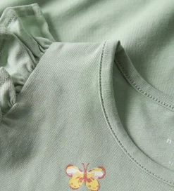 Name It Top - NmfVayana - Aqua Gray/Yellow Flower