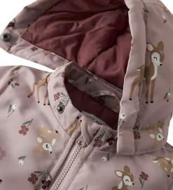 Name It Vinterjakke - NbfMaxi - Violet Ice/BAMBI