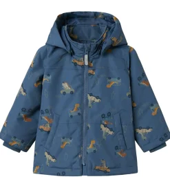 Name It Vinterjakke - Noos - NmmMax - Vintage Indigo/Dino Car