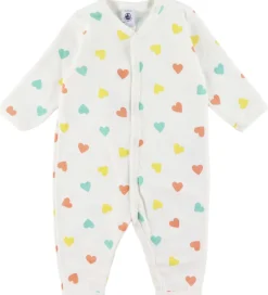 Petit Bateau Natdragt - Marshmallow m. Hjerter