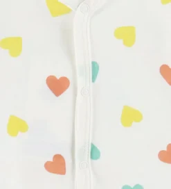 Petit Bateau Natdragt - Marshmallow m. Hjerter