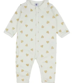 Petit Bateau Natdragt - Milk m. Glitter Hjerter