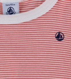 Petit Bateau Nattøj - 2-Delt - Peonia/Marshmallow