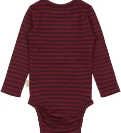 Petit Piao Body l/æ - Rib - Modal - Dark Grape/Biking Red