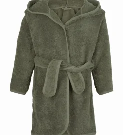 Pippi Baby Badekåbe - Deep Lichen Green m. Drage