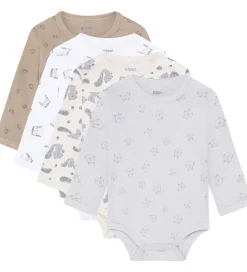 Pippi Baby Bodyer l/æ - 4-pak - Rainy Day