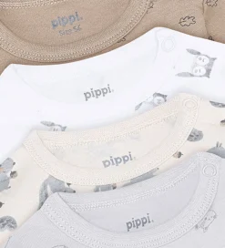 Pippi Baby Bodyer l/æ - 4-pak - Rainy Day